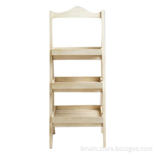 Tier Racks, Made of Wood with Whitewash Finish